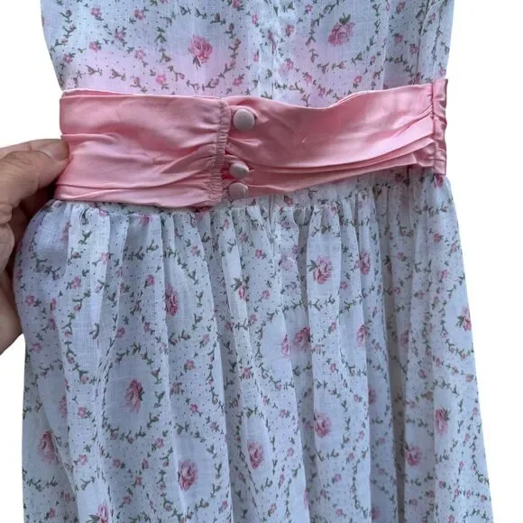 Vintage 70’s Jodi T of California Cottage Core Prairie Dress - Picture 9 of 15